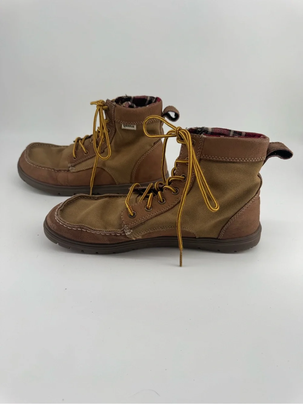 Lems Boulder Boot - Lightweight Minimalist Lace-Up Boots - Size 43